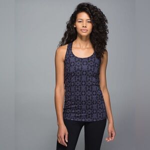 Lululemon Cool Racerback. Size: 4. Prisma Nightfall Black Grape. Luon Fabric.
